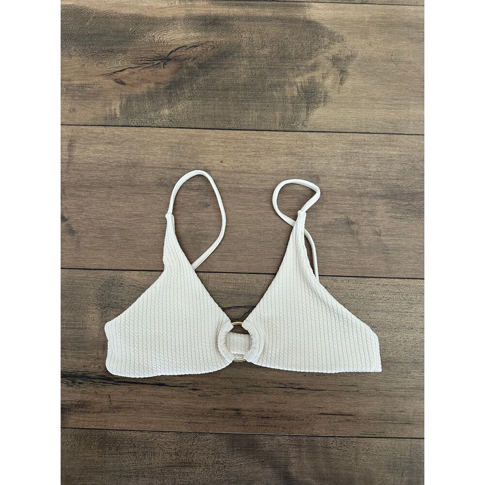 White Gold Circle bikini top - medium
